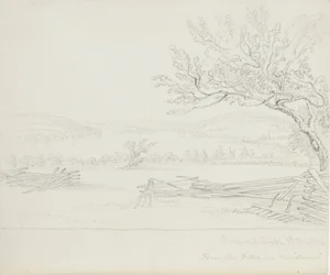 Lago Derwent dalla residenza del Sig. W. Mains, 1843