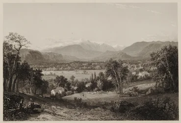 Mount Washington dalla Valle di Conway, dopo John F. Kensett, inciso da James Smillie, stampato da J. Dalton