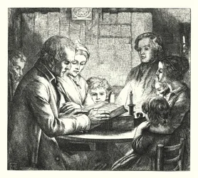 Scena in un Cottage Scozzese