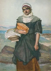 Una ragazza pescatrice francese, c. 1890, 1906