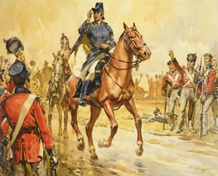 Il Duca di Wellington raduna le sue truppe