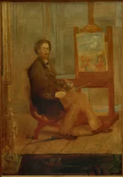 Ensor al suo cavalletto