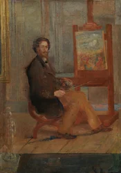 Ensor al suo cavalletto