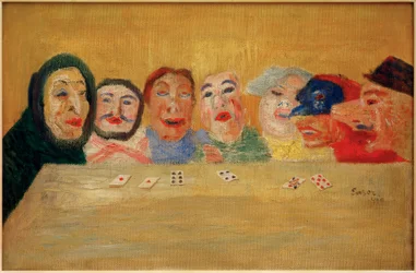 Maschere che giocano a carte