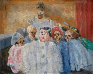 Pierrot e scheletro