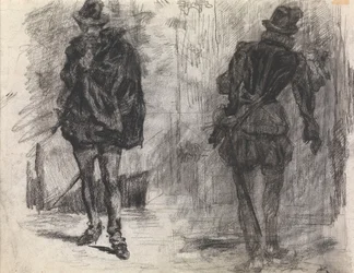 Due soldati spagnoli, uno visto di fronte, l
