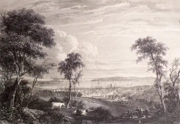 Vista di Dundee da Balgay Hill