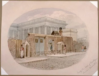 Muro della Montague House, British Museum, Londra, 1852