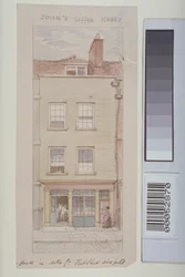 Veduta di Mitre Court, Fleet Street, che mostra la John