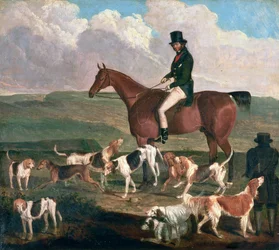 Tom Llewelyn Brewer sul suo Cavallo, 