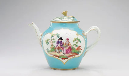 Teiera e coperchio di Worcester, c.1770