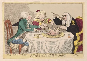 Un piatto di costolette di montone