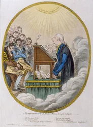 Un professore di storia moderna portato alla luce, pubblicato da Hannah Humphrey nel 1810