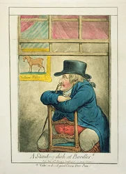 Un piatto a Boodles, pubblicato da Hannah Humphrey, 1800