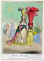 Personaggi di alto rango, pubblicato da Hannah Humphrey nel 1795