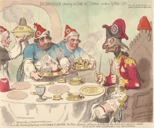 Dumouriez cena con cerimonia a St. James il 15 maggio 1793