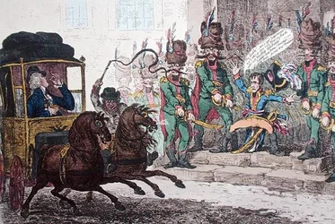 Nonchalance tedesca, o la vexazione di Little Boney, o il viaggio diplomatico recente attraverso Parigi