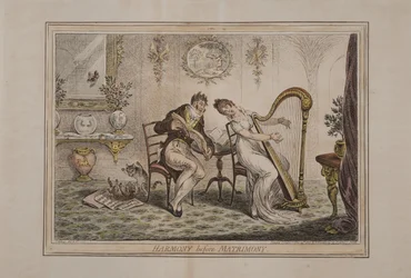 Armonia prima del Matrimonio, pubblicato da Hannah Humphrey, 1805
