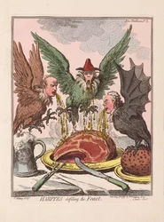Arpie che contaminano il banchetto, pub. 1799