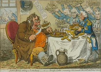 John Bull che Pranza, 1798
