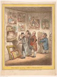 Conoscitori che esaminano una collezione di George Morland