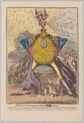 Mida, trasformando tutto in [oro] carta, pub. 1797
