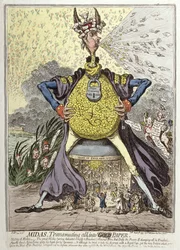 Mida trasforma tutto in oro, pubblicato da Hannah Humphrey nel 1797