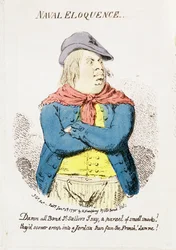 Eloquenza navale, pubblicato da Hannah Humphrey nel 1795 (dettaglio)