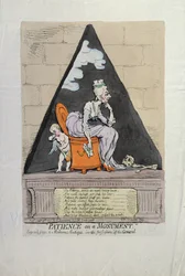 Pazienza su un monumento, pubblicato da Hannah Humphrey nel 1791