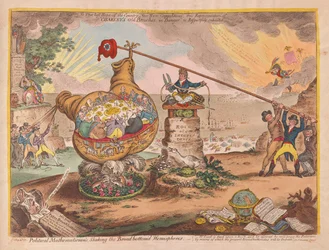 Matematici politici scuotono gli emisferi dal fondo di legno, pub. 1807