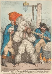 Retribuzione - catrame e piume - oppure - La vendetta dei patrioti - «No, ci tapperete la bocca, guardatevi dalla vostra»