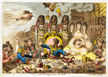 La scrittura sul muro, pub. 1803