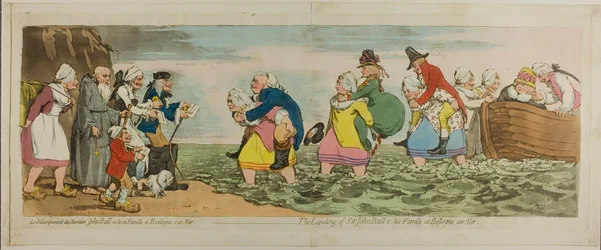 Lo sbarco di Sir John Bull e la sua famiglia a Boulogne sur mer