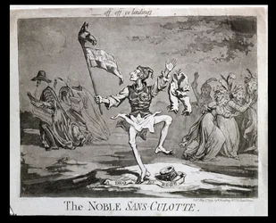 Il nobile Sans-Culotte, pubblicato da Hannah Humphrey nel 1794