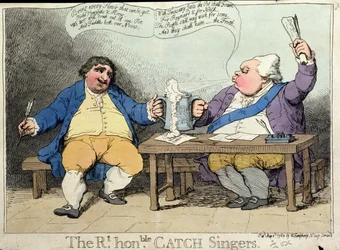The Right Honourable Catch Singers, pubblicato da William Humphrey nel 1783