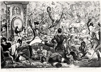 The Union Club, 1801 (incisione a colori)