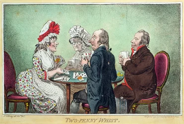 Due soldi a Whist, pubblicato da Hannah Humphrey nel 1796