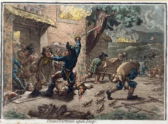 Irlandesi Uniti in Servizio, pubblicato da Hannah Humphrey nel 1798