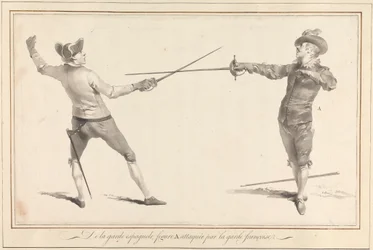 De la Garde Espagnole, Figura A Attaqueé par la Garde Françoise