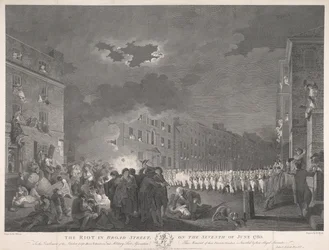 La sommossa in Broad Street il sette giugno 1780
