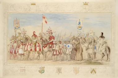 William Earl of Craven, Cavaliere del Grifone e Henry de la Poer Beresford, marchese di Waterford, Cavaliere del Drago, 1839