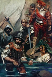 Cortes e i suoi uomini alla breccia