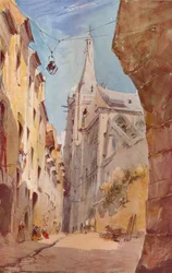 La chiesa di San Severino, Parigi, XIX secolo