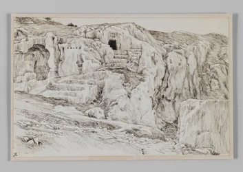 Tombe antiche, Valle di Hinnom, illustrazione da La vita di Nostro Signore Gesù Cristo