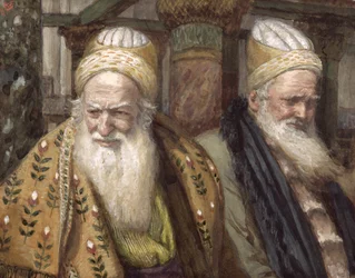 Anna e Caifa, illustrazione per La Vita di Cristo, c.1886-94