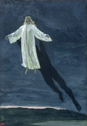 Cristo portato su un alto monte (illustrazione per La vita di Cristo)