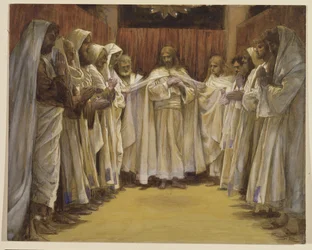 Cristo con i dodici Apostoli, illustrazione per La Vita di Cristo, c.1886-96