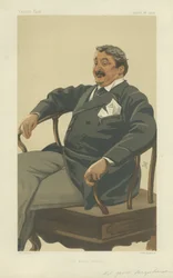 Colonnello James Farquharson di Invercauld, Il padrone di casa della Regina, 26 agosto 1876, caricatura di Vanity Fair