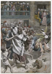 Gesù davanti a Erode, illustrazione da La vita di Nostro Signore Gesù Cristo, 1886-94