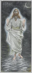 Gesù cammina sul mare, illustrazione da La vita di Nostro Signore Gesù Cristo
